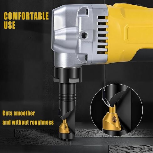 Cordless Metal Nibbler Compatible with DeWalt 20V Battery, DEROLT 18 Gauge Sheet Metal Cutter with 3000RPM Brushless Motor, Electric Nibbler with Assist Handle & 2 Blades (No battery) in Kuwait