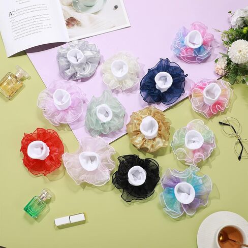 Lasnten 15 Pairs Toddler Ruffle Socks Girl with Big Ruffle Lace Frilly Turn Cuff Dress Sock Double Lace Socks Bulk Turn Cuff Big for Infant Toddler Kids in Kuwait