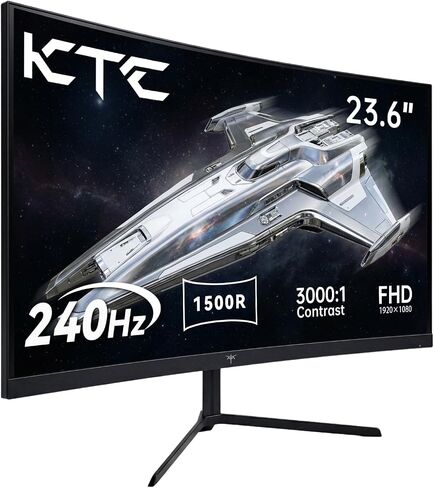 KTC 32 Inch Curved Gaming Monitor - FHD 1080p 165Hz Curve Monitor, 1500R, 1ms MPRT, Adaptive Sync, 122% sRGB, DP/HDMI, Tiltable, Eye Care, VESA, HDR10 for Gaming Home Office Business, H32S17C in Kuwait