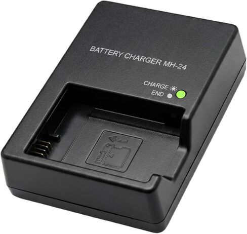 MH-24 EN-EL14 EN-EL14A Quick Battery Charger Compatible with Canon Nikon P7000 P7100 P7200 P7700 P7800 D5100 D5200 D5300 D5500 D5600 D3100 D3200 D3300 D3500 DSLR Digital Cameras in Kuwait