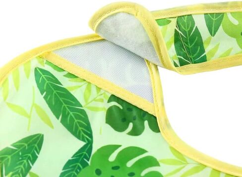 PandaEar 3 Pack Baby Bibs for Boys & Girls, Waterproof Polyester Toddler Bibs for 6-24 Months, Lightweight Soft Feeding Bibs with Food Catcher Pocket (Animal Theme Series) in Kuwait