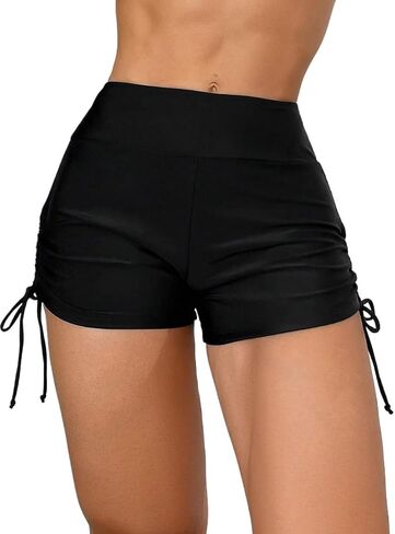 Summer Beach Women's Drawstring Side Shorts Bikini Bottom in Kuwait