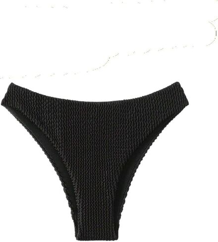 Womens Summer Beach Solid High Cut Bikini Bottom in Kuwait