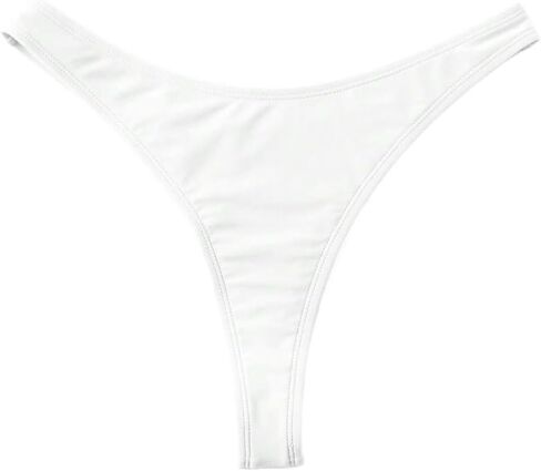 Womens Solid High Cut Bikini Bottom,Summer Beach in Kuwait