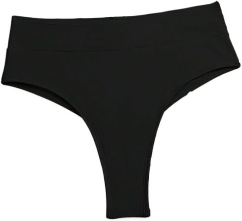 Womens Summer Beach Ruched High Waisted Bikini Bottom, Swimwear in Kuwait