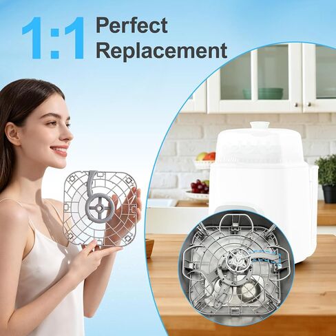 Replacement Bottom Tray for Momcozy KleanPal Pro BS03 Baby Bottle Washer, BPA-Free Base Tray Heat-Resistant Baby Bottle Washer Accessory Replacement Part for Deep Cleaning & Drying in Kuwait