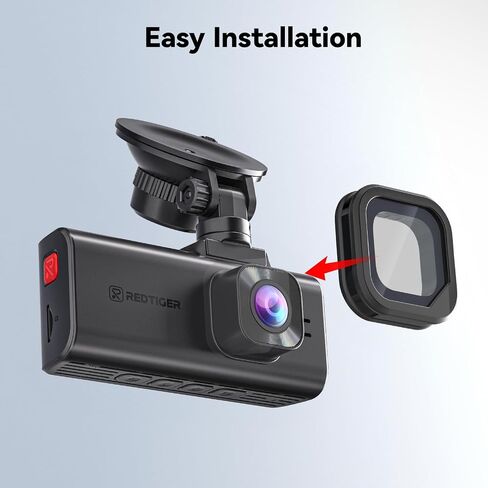 REDTIGER F7NA Circular Polarizing Lens, CPL Filter for Dash Cam, Lens Protection for F7NA, Reduce Glare & Reflection, Enhance Contrast(Not Compatible with F7NP/F7N/F7NT/F17) in Kuwait