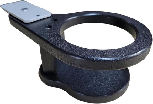 Poly Cup Holder for Adirondack Chair, Swing, Outdoor Patio, Curved Design, Corrosion Resistant, Swivel Design, Stainless Mounting Screws Included, (1, Black) in Kuwait
