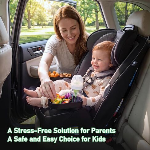 2PCS Child Car Seat Cup Holder Replacement & Snack Tray for Safety First EverFit & Grow and Go All-in-One Slim Convertible Car Seat, Cup Holder Tray for Snack and Toys Accessory, Dishwasher Safe in Kuwait