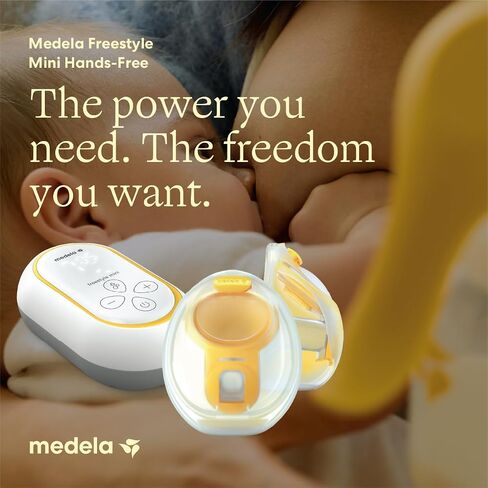 Medela Freestyle Mini InBra Hands-Free Electric Breast Pump | In-Bra Cups, Hands-Free, Ultra-Light, Ultra-Comfort, BPA-Free, USB Rechargeable, Quiet in Kuwait