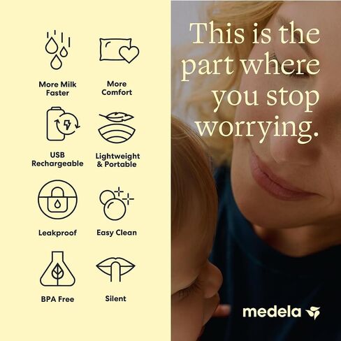 Medela Freestyle Mini InBra Hands-Free Electric Breast Pump | In-Bra Cups, Hands-Free, Ultra-Light, Ultra-Comfort, BPA-Free, USB Rechargeable, Quiet in Kuwait