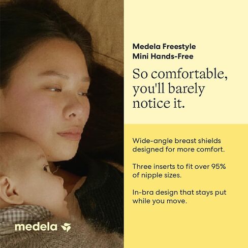 Medela Freestyle Mini InBra Hands-Free Electric Breast Pump | In-Bra Cups, Hands-Free, Ultra-Light, Ultra-Comfort, BPA-Free, USB Rechargeable, Quiet in Kuwait
