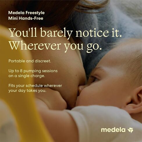 Medela Freestyle Mini InBra Hands-Free Electric Breast Pump | In-Bra Cups, Hands-Free, Ultra-Light, Ultra-Comfort, BPA-Free, USB Rechargeable, Quiet in Kuwait
