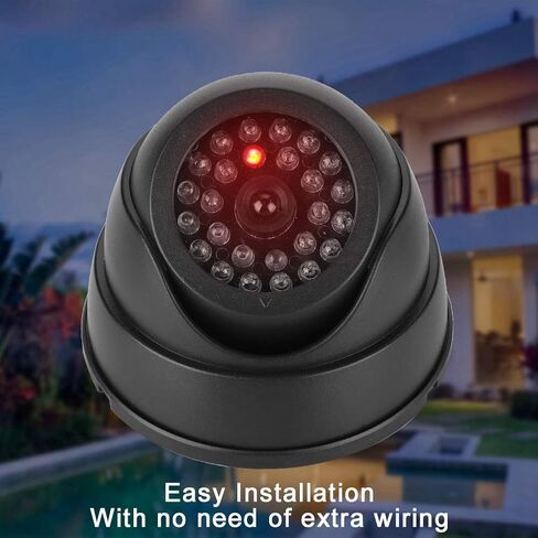 Security Dummy Dome Camera with 30 IR LEDs | Flashing Light for Indoor Outdoor Use in Kuwait