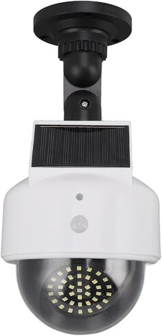 FTVOGUE Solar Dummy Security Camera with Flashing Red LED Light Motion Sensor for Indoor Outdoor Use Fake Surveillance Camera Simulation Deterrent in Kuwait