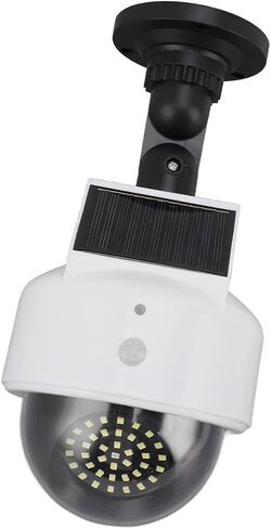 FTVOGUE Solar Dummy Security Camera with Flashing Red LED Light Motion Sensor for Indoor Outdoor Use Fake Surveillance Camera Simulation Deterrent in Kuwait