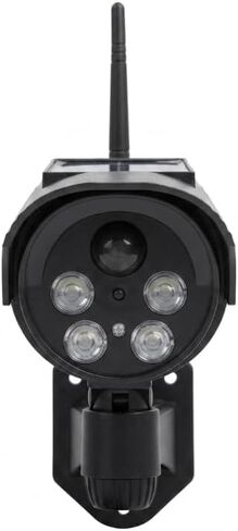 Solar Dummy Security Camera LED Wall Light, PIR Motion Sensor Fake Surveillance Lamp with Flashing Red Light, Adjustable Outdoor Solar Powered Security Light in Kuwait