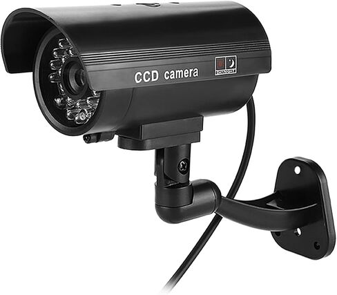 Fake Security Camera with Flashing Red LED, Dummy CCTV for Indoor Outdoor Use, Works 3-6 Months on AA Batteries in Kuwait