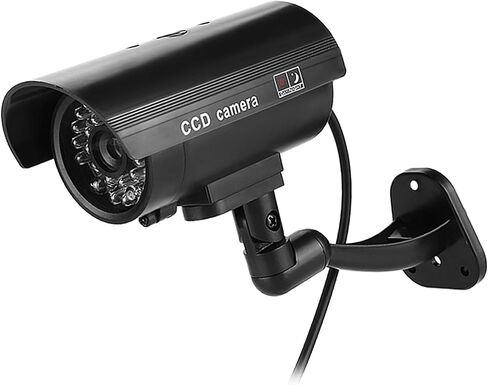Fake Security Camera with Flashing Red LED, Dummy CCTV for Indoor Outdoor Use, Works 3-6 Months on AA Batteries in Kuwait