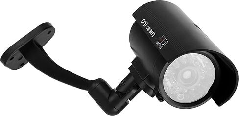 Fake Security Camera with Flashing Red LED, Dummy CCTV for Indoor Outdoor Use, Works 3-6 Months on AA Batteries in Kuwait