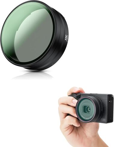 JJC UV Lens Filter for Ricoh GR IV GR4 HDF Monochrome with Bayonet Mount | 99.5% Transmission, with 31 Multi-Coatings, Aluminum Frame, Scratch-Resistant, Includes Cleaning Cloth, Accessories for GR4 in Kuwait