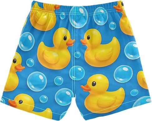 Little Boys Board Shorts Cute Ducks Blue Boys Lightweight Beach Board Shorts in Kuwait