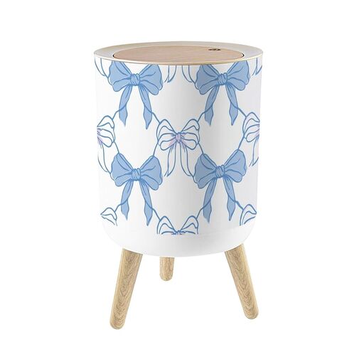 Small Trash Can with Lid Boho Nursery Rainbow For Playroom Kids Bedrooms Neutral Gender Colors 1.8 Gallon/7L Garbage Can Waste Bin with Press Top Lid Legs Waste Basket for Bathroom Kitchen Bedroom in Kuwait