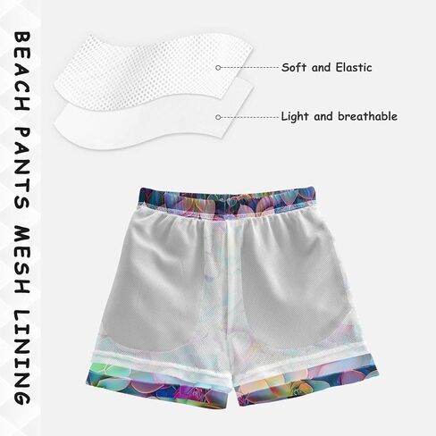 ODAWA Little Boys Board Shorts Colorful Succulents Toddler Boy Lightweight Beach Shorts in Kuwait