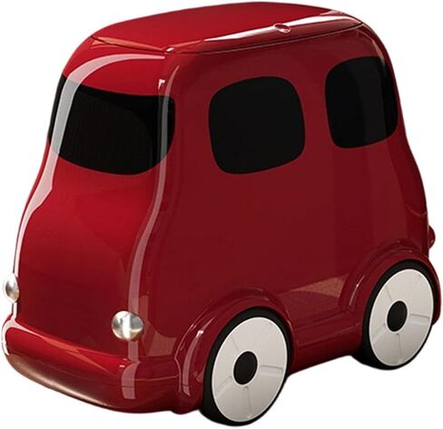 predolo Trash Can with Wheels Garbage Bin Wastebasket Container Multifunctional Storage Bucket with Cartoon Press Lid and Wide Opening Suitable for Bedroom of, red in Kuwait