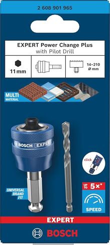 Bosch 2 x Expert Power Change Plus with TCT Pilot Drill, 8.5 x 105 mm (for Brick, Soft Tiles, Diameter 8.5 mm, Professional Accessories Drill) in Kuwait