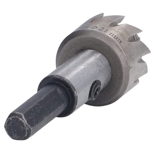 Aramox Hole Saw Drill Bit Set High Speed Steel Hole Opener Drill Bit 21mm for Woodworking and Metal Cutting Fast Drilling Reduced Resistance Stable Clamping for Tile Glass Marble in Kuwait