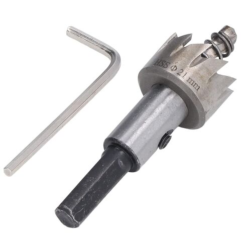Aramox Hole Saw Drill Bit Set High Speed Steel Hole Opener Drill Bit 21mm for Woodworking and Metal Cutting Fast Drilling Reduced Resistance Stable Clamping for Tile Glass Marble in Kuwait