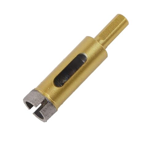 Hole Saw Drill Bit 16mm Coated Glass Stone Drill Bit for Ceramic Tile Marble Granite Concrete Clean Cut Stable Drilling for Faucet Mounting (6mm) in Kuwait