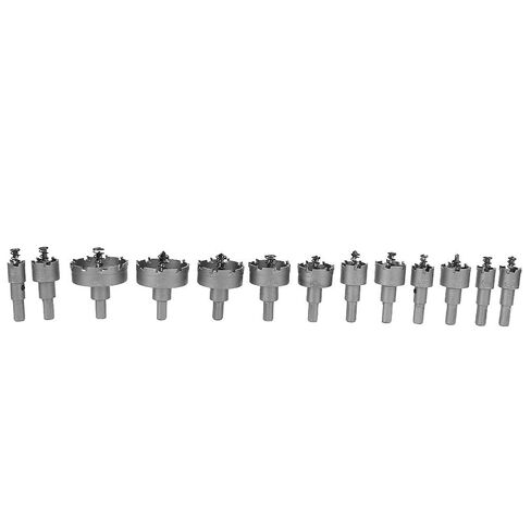 13PCs Drill Bit Hole Saw Carbide Tip Gear Cutter for Electrical Tools Accessory 16-53mm in Kuwait