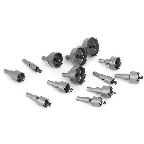 13PCs Drill Bit Hole Saw Carbide Tip Gear Cutter for Electrical Tools Accessory 16-53mm in Kuwait