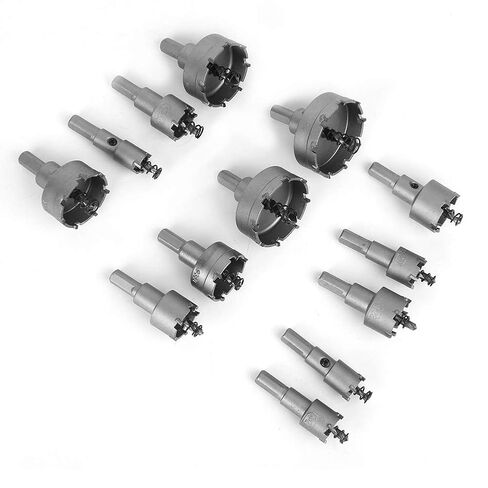 13PCs Drill Bit Hole Saw Carbide Tip Gear Cutter for Electrical Tools Accessory 16-53mm in Kuwait