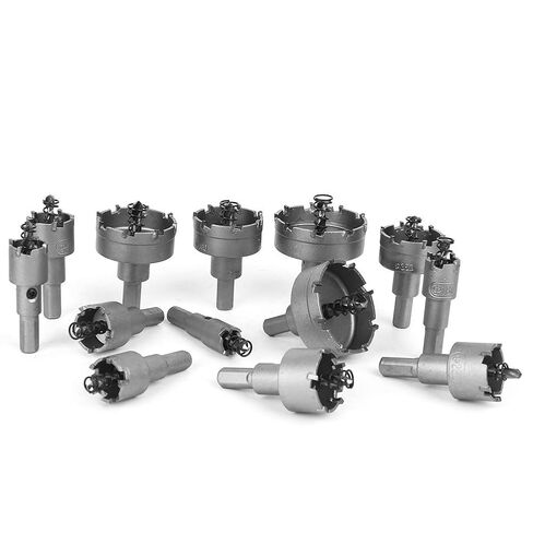 13PCs Drill Bit Hole Saw Carbide Tip Gear Cutter for Electrical Tools Accessory 16-53mm in Kuwait