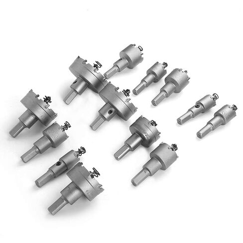 13PCs Drill Bit Hole Saw Carbide Tip Gear Cutter for Electrical Tools Accessory 16-53mm in Kuwait