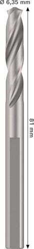 Bosch 1 x Pilot Drill for Standard Attachment Holder, HSS-G (for Steel, Drywall, Diameter 6.35 mm, Professional Accessories Drill) in Kuwait