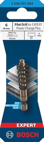 Bosch 1 x pre-Drill for Expert Power Change Plus (for Sheet Steel, Stainless Steel Sheets, Diameter 6 mm, Professional Drill Accessories) in Kuwait