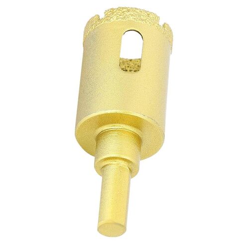 ViaGasaFamido Hole Saw Drill Bit, Gold Finish, High Hardness, Fast Drilling Diameter 25mm for Concrete, Glass, Marble, and Ceramic Tiles in Kuwait