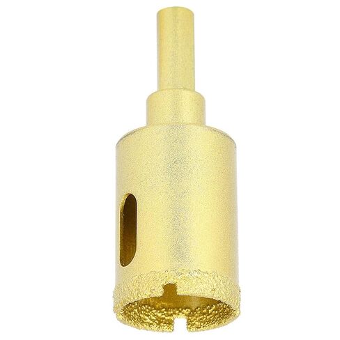 ViaGasaFamido Hole Saw Drill Bit, Gold Finish, High Hardness, Fast Drilling Diameter 25mm for Concrete, Glass, Marble, and Ceramic Tiles in Kuwait