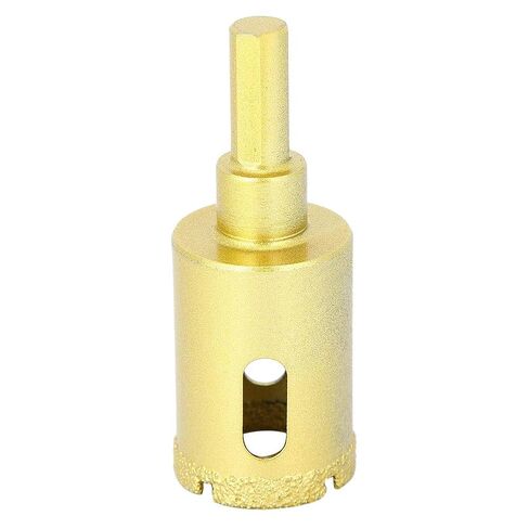 ViaGasaFamido Hole Saw Drill Bit, Gold Finish, High Hardness, Fast Drilling Diameter 25mm for Concrete, Glass, Marble, and Ceramic Tiles in Kuwait