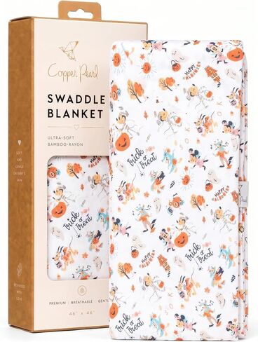 Copper Pearl Swaddle Blankets for Newborns | Soft Stretchy Receiving Blankets for Boys and Girls | Large 46 x 46 Inch Baby Blankets | Lightweight and Breathable Swaddles | Hundred Acre Wood in Kuwait
