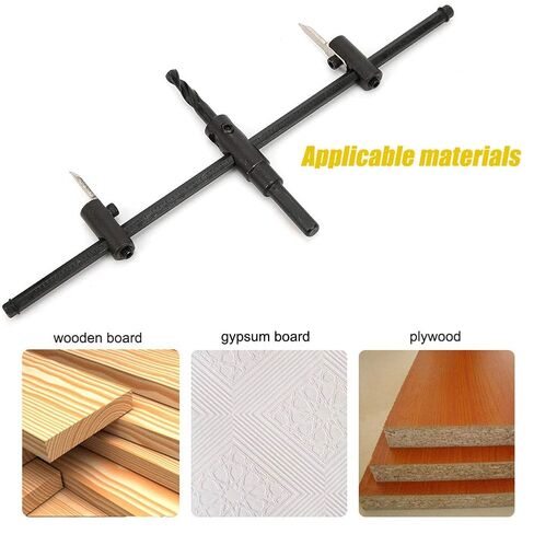 Adjustable Hole Saw Drill Bit, Alloy Steel, Perfect for Woodworking and Drywall, Cuts Diameter 1.18-7.87in in Kuwait