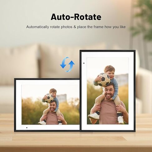 Digital Picture Frame, 10.1 Inch Digital Photo Frame with 1280 * 800 HD IPS Touch Screen, Smart Digital Frame Built-in 32GB Memory, Auto-Rotate Easy Setup Share Photos & Videos via AiMOR App in Kuwait