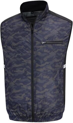 Cooling Fan Vest, Lightweight Air Conditioned Clothes XL, Heat Breathable Polyfiber - Detachable Fans for Outdoor Activities, Work, Hiking, Fishing (XL) in Kuwait
