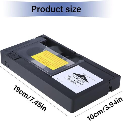 Convert C SVHS Tape Adapter, C to Cassettes Adapter Effortless Video Transfer to Digital Output Compatible Convert in Kuwait