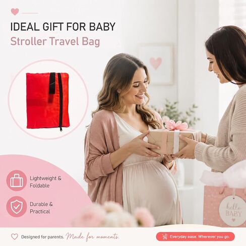 Stroller Bag for Airplane, Stroller Travel Bag for Air Plane with 1.5" Widened Handles, Stroller Cover for Air Travel, Airport Check Bag for Stroller - Baby Travel Essential in Kuwait