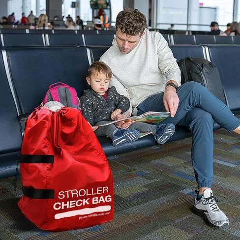 Stroller Bag for Airplane, Stroller Travel Bag for Air Plane with 1.5" Widened Handles, Stroller Cover for Air Travel, Airport Check Bag for Stroller - Baby Travel Essential in Kuwait